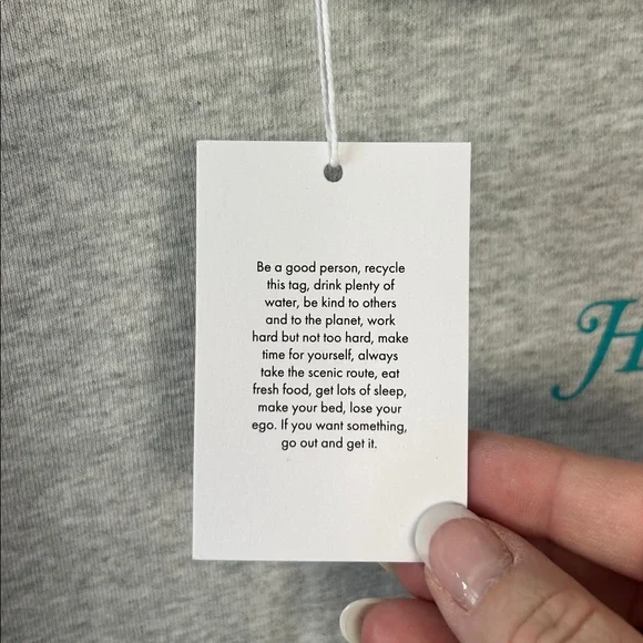 NWT Sporty & Rich Rizzoli Hoodie Heathered Gray Size Large Health Club Graphic - Picture 5 of 11